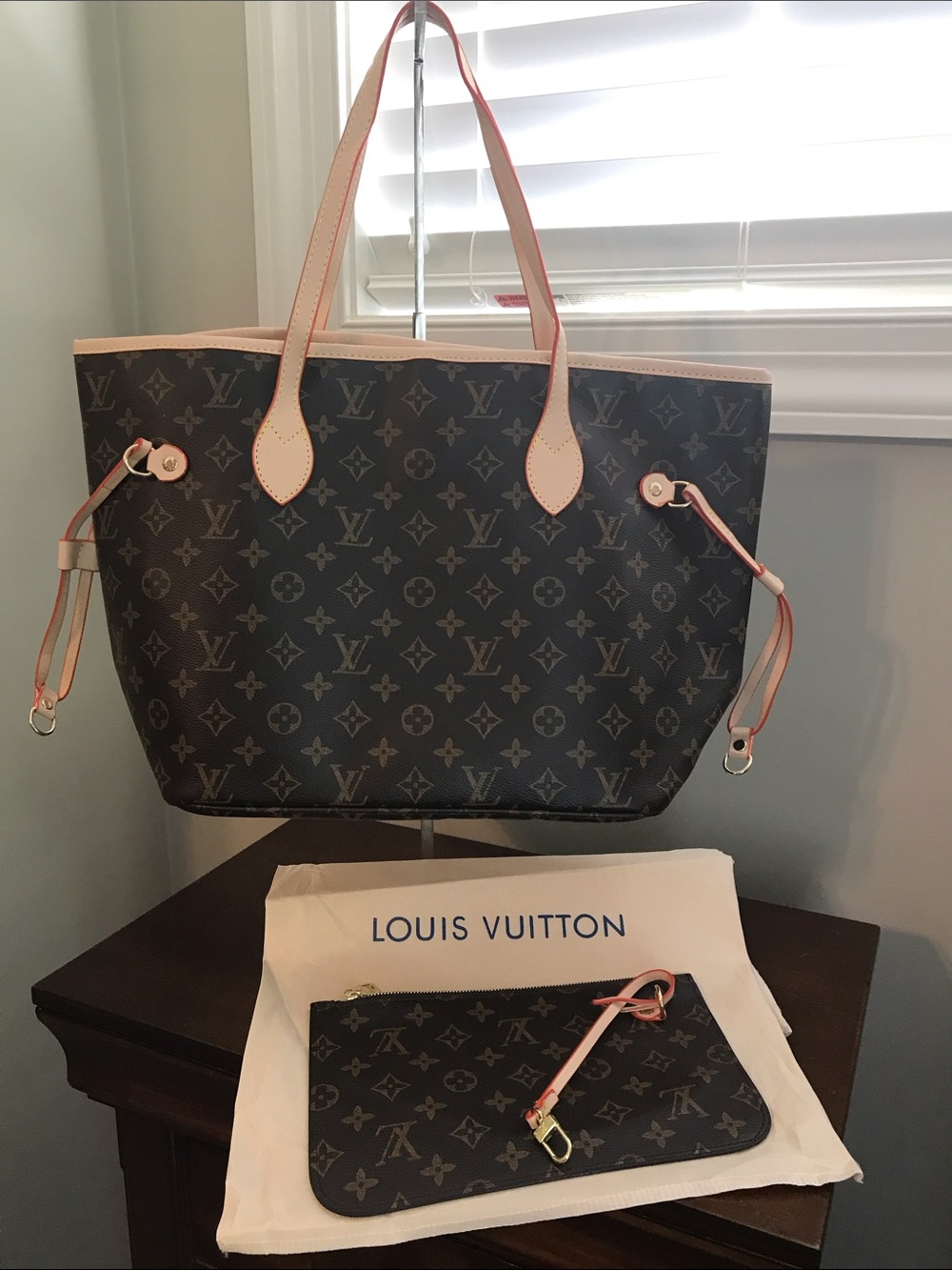 Monogram canvas shoulder bag